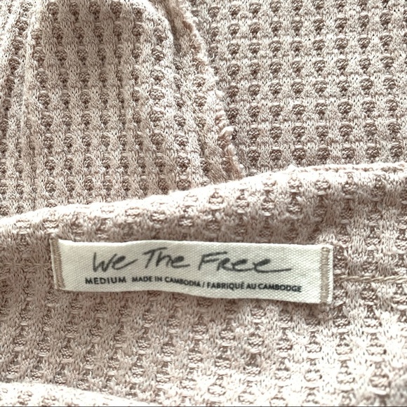 Free People North Shore Thermal Sand Top Size Medium - Picture 11 of 13